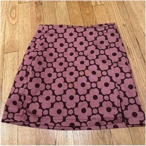 Urban Outfitters pink floral patterned skirt